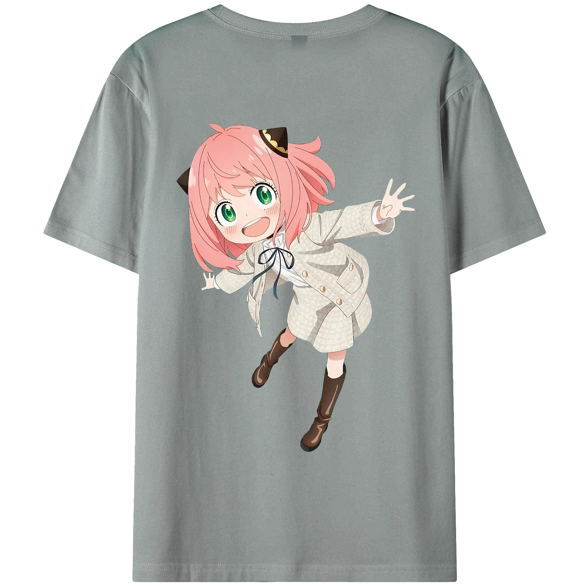 （画像用） SPY×FAMILY间谍家家酒 綿100％ メンズ半袖Tシャツ（バックプリント） 通気性